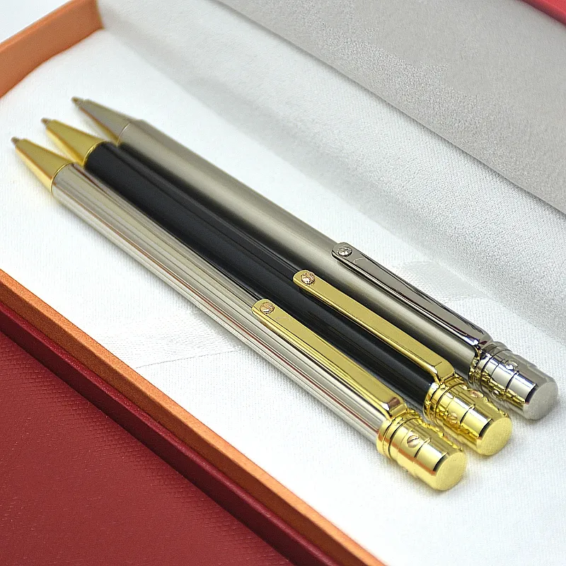 wholesale High quality Santos Metal Ballpoint Pen Slender Pole Design Stationery School Office Supplies Writing Smooth Ball Pen Ball-point Pnes 10 Col