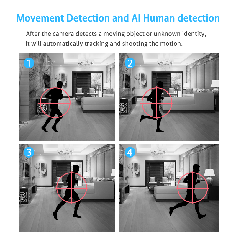 Wireless Ip Camera Voice Alarm Home Security Smart Wifi Camera Picture Push Infrared For Ios Android Surveillance Camera Cctv