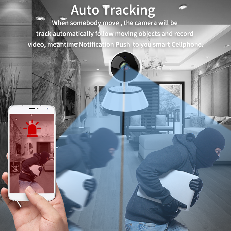 Wireless Ip Camera Voice Alarm Home Security Smart Wifi Camera Picture Push Infrared For Ios Android Surveillance Camera Cctv