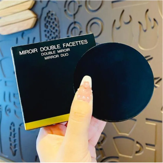 Miroirs Double Facettes Double Mirror DUO Makeup Mirror With dusk bag box Compact Mirrors Makeup Tools Accessories Cosmetic Portable Mirrors fast ship
