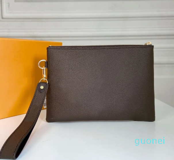 2024 Women Wallets Wristlet Bags Key Pouches Coated Canvas Men Coin Purse