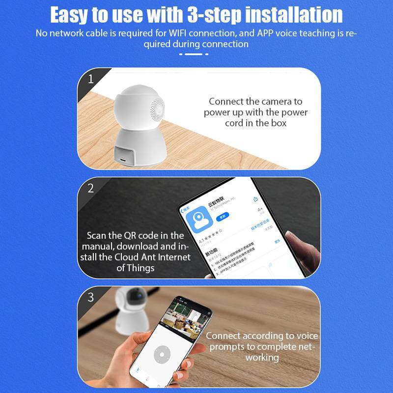 V380 Wifi Camera Samrt USB 1080P Monitor Indoor Security 2MP CCTV Night Vision Auto Security Protection Camera Tracking