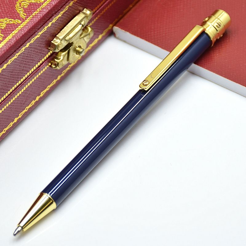 wholesale High quality Santos Metal Ballpoint Pen Slender Pole Design Stationery School Office Supplies Writing Smooth Ball Pen Ball-point Pnes 10 Col