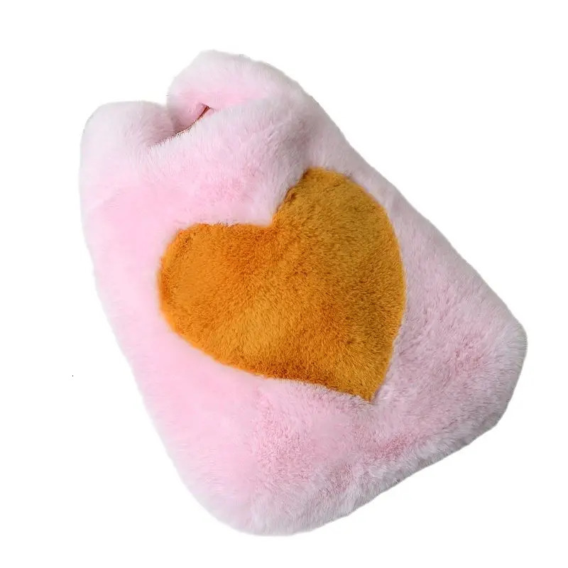 Evening Bags Plush Handbags Winter Shoulder Bag Cute Heart Star Prints Soft Hand Bag Women Solid Color Ladies Bag Tote Christmas Gift Bag 231030