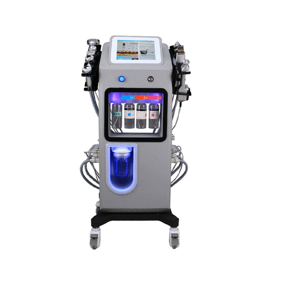 Multifunctional Hydra Microdermabrasion Oxygen Aqua Jet 11 in 1 Device Skin Firming Moisturizing Face Whitening Eye Bag Improve Blackhead Remove Machi