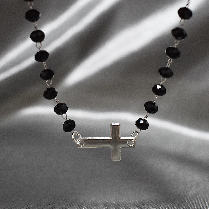 Charm Bracelets Men Bracelet Small Beads Braclet Gold Silver Color Cross Braslet Rice Bead Brazalete Homme Women Gift Pulsera 231027