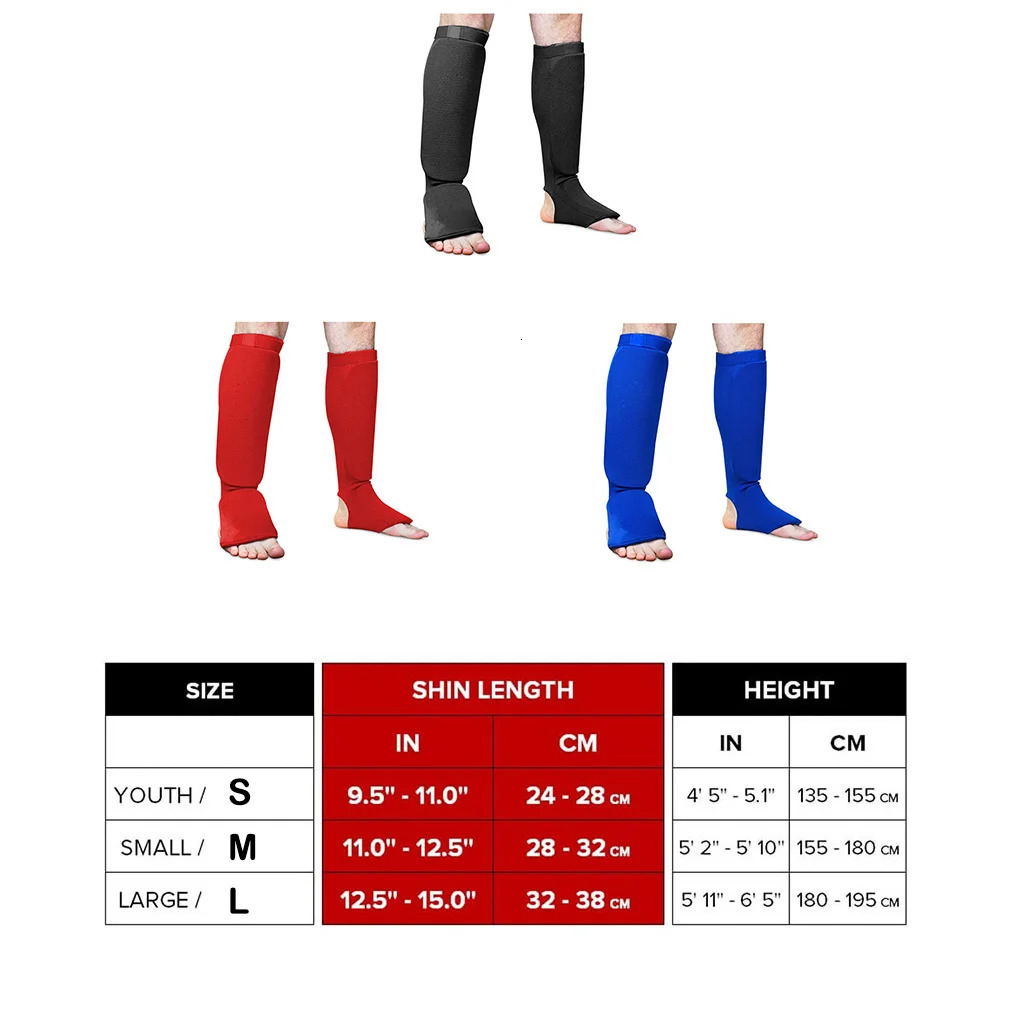 Protective Gear Taekwondo Leg Protector Breathable Foot Socks Child Lightweight Boxing Karate Equipment Black M 231030