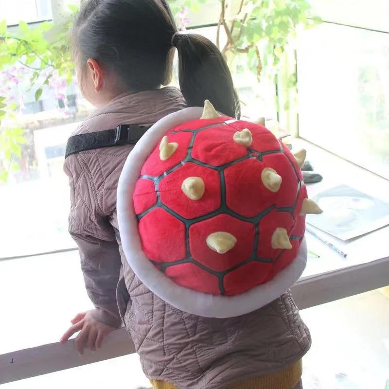 Baby Walking Wings 30cm 4 Style Anime Super Koopa Turtle SchoolBag Shell Green Plush Toys Backpack Kawaii Birthday Gift For Children 231027