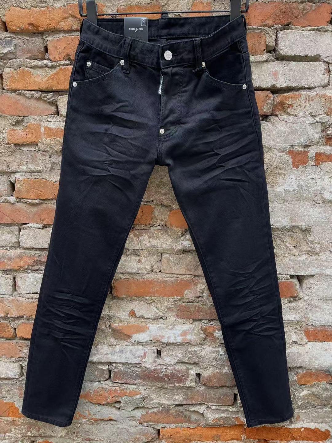 designer Fashion Men Jeans Mens Slim Casual Pants Elastic Trousers Light Blue Fit Loose Cotton Denim Brand Jeans For Male