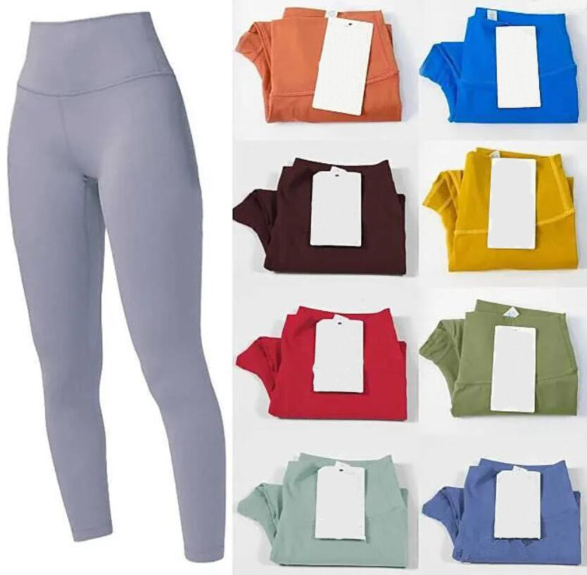 womens designers yoga leggings pants high waist align sports gym sexy wear legging elastic fitness lady overall full tights workout