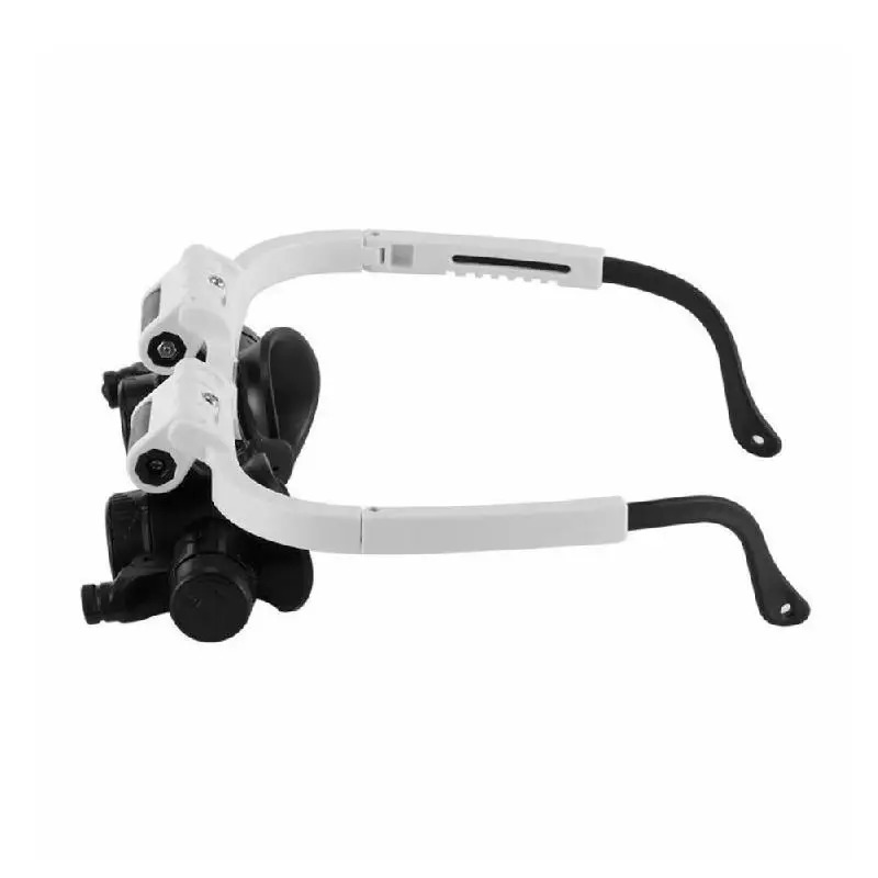 Magnifying Glasses UYANGG Head-Mounted Microscope Telescopic Jeweler Magnifier 8x 15x 23x Magnifying Glass 2 Led Lights Magnifier Loupe Repair Tool 23