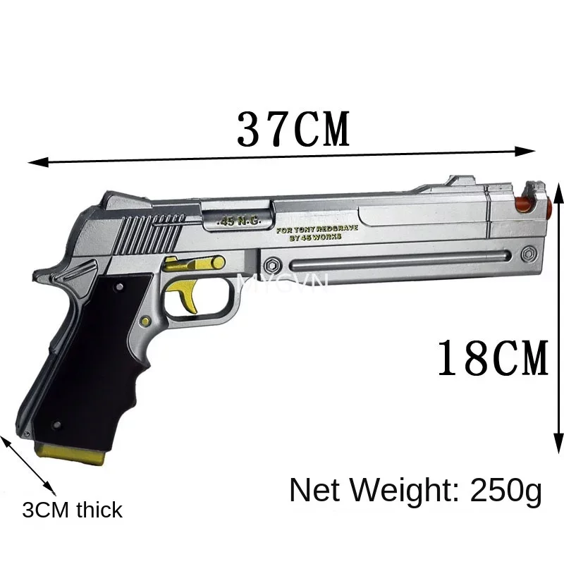 DMC Dante Gun Ebony Ivory White Revolvers Toy Gun Guns Prop 1:1 Cosplay Sword Role Play Model Gift Rubber No Shooting