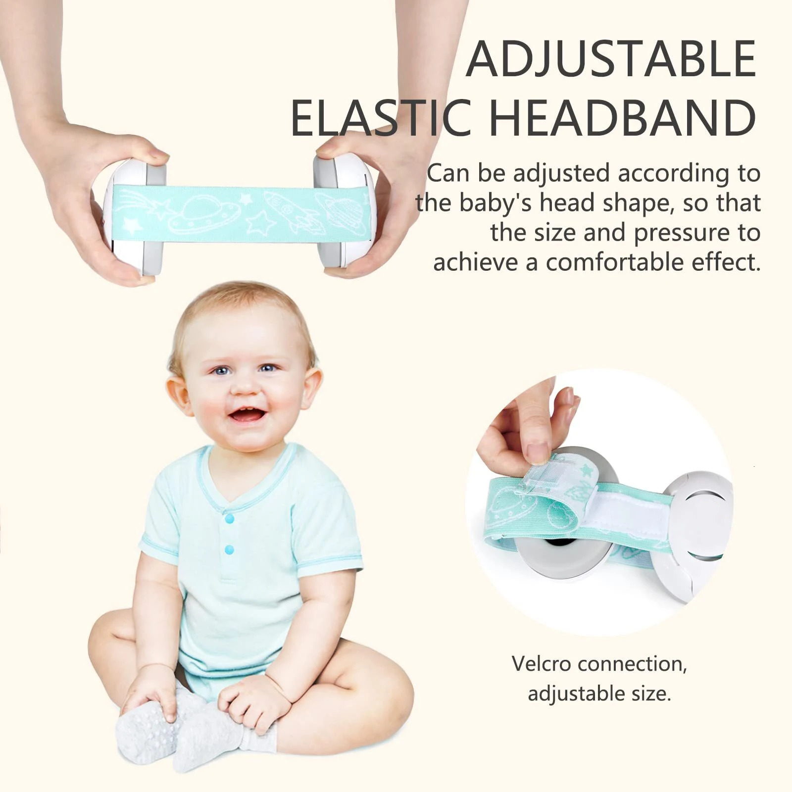 Other Baby Feeding Baby Noise Cancelling Headphones Ear Protection Earmuffs For Infants with Elastic Headband born Airplane Travel Gift 231030