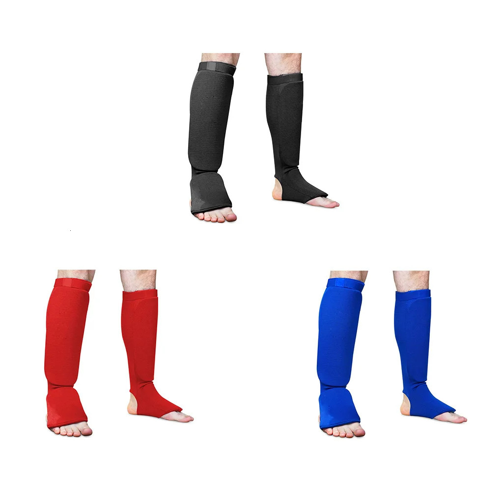Protective Gear Taekwondo Leg Protector Breathable Foot Socks Child Lightweight Boxing Karate Equipment Black M 231030