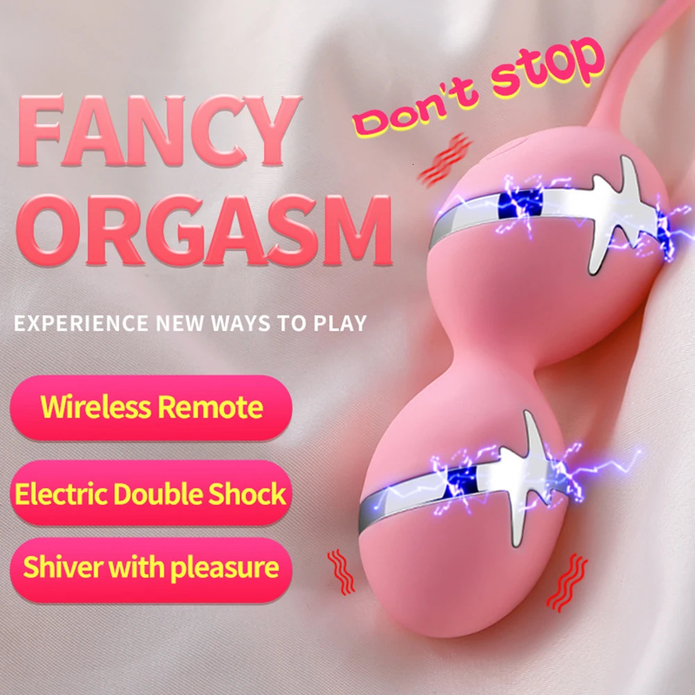 Adult Toys Electric Shock Vibrators For Women Vaginal Egg Kegel Ball G Spot Anal Dildo Vibrator Adult Sex Toys Female Sexshop 231030