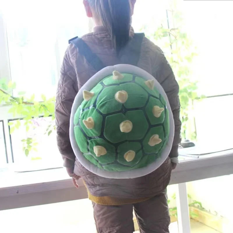 Baby Walking Wings 30cm 4 Style Anime Super Koopa Turtle SchoolBag Shell Green Plush Toys Backpack Kawaii Birthday Gift For Children 231027