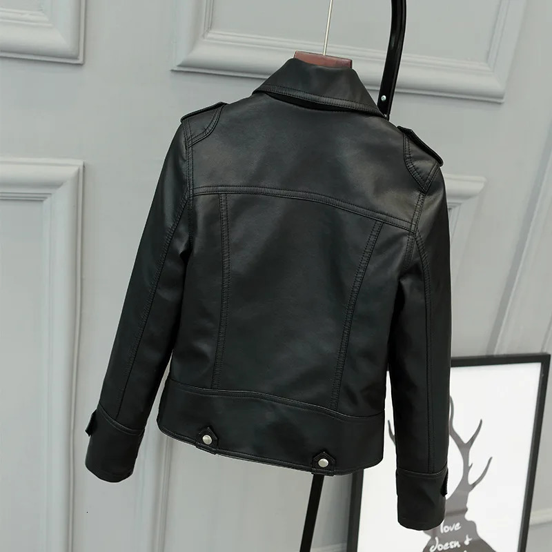 Women's Jackets Korean Version of Slim PU Leather Jacket Women's Spring Autumn Winter Motorcycle Leather Short Coat 231027