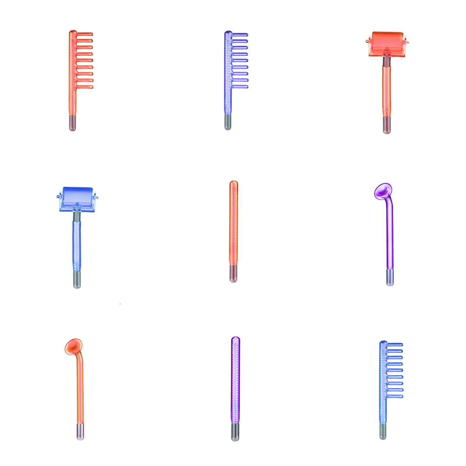 Face Care Devices 4 types High Frequency Electrotherapy Glass Nozzle Attachment Tubes for Face Massager Face Acne Spot Remover 231030