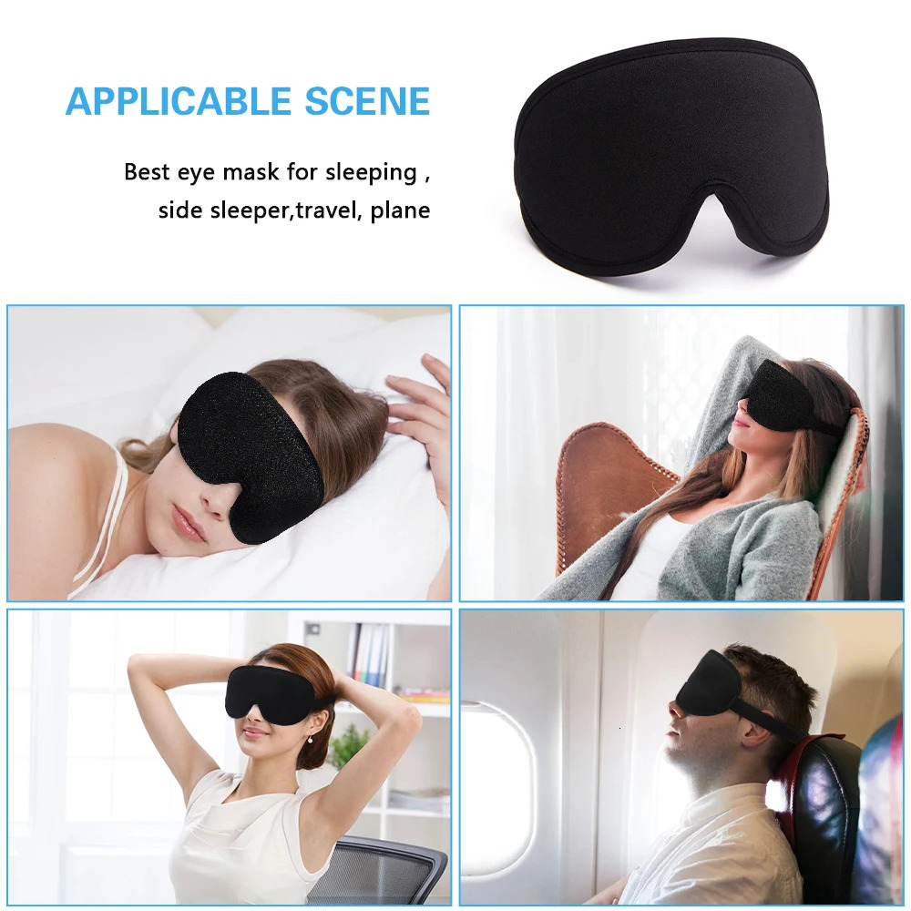 Sleep Masks Soft Eye Mask for Sleeping Eyeshade Block Out Light Sleep Aid Eyepatch Breathable Eyecover Blindfold Nap Travel Relax Slaapmask 231030