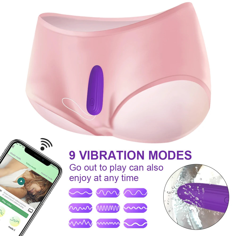 Vibrators Bluetooth App Mini Bullet Vibrator for Women Clit Stimulator Wireless Remote Pantie Vibrating Love Egg Female Sex Toy for Adults 231116