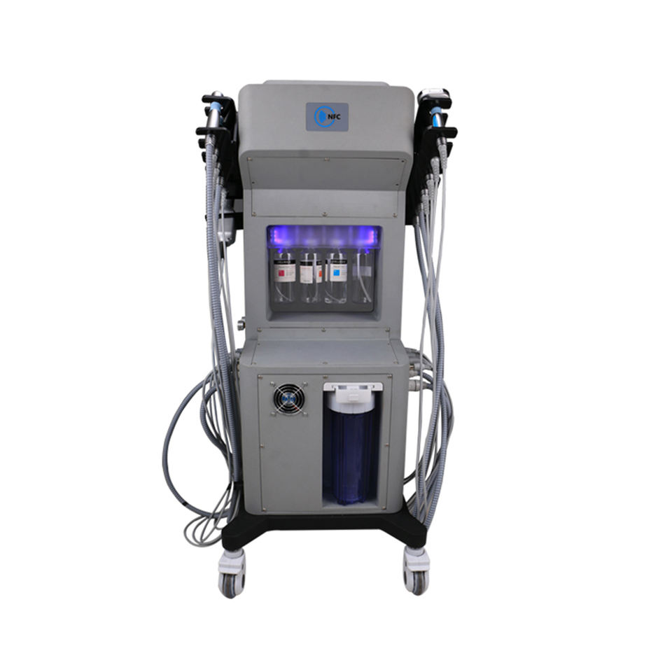 Multifunctional Hydra Microdermabrasion Oxygen Aqua Jet 11 in 1 Device Skin Firming Moisturizing Face Whitening Eye Bag Improve Blackhead Remove Machi