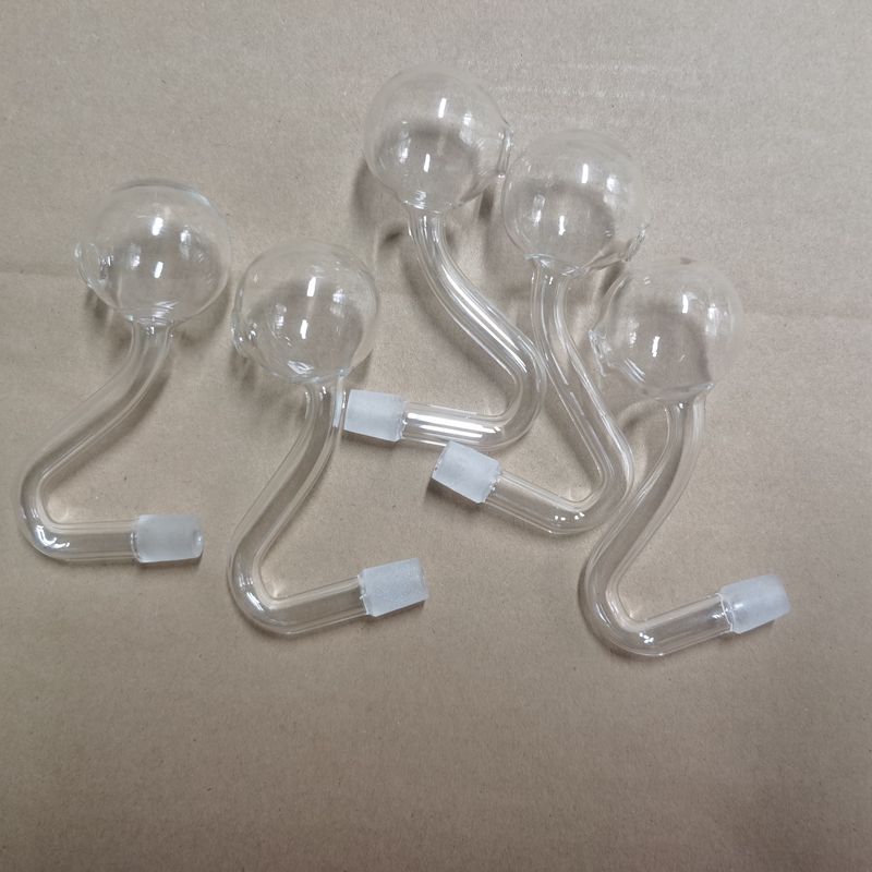 XXL 30mm Big Bowl Glass Pipe Joint 10mm Male Thin Pyrex Pipes Joint adapter handcraft