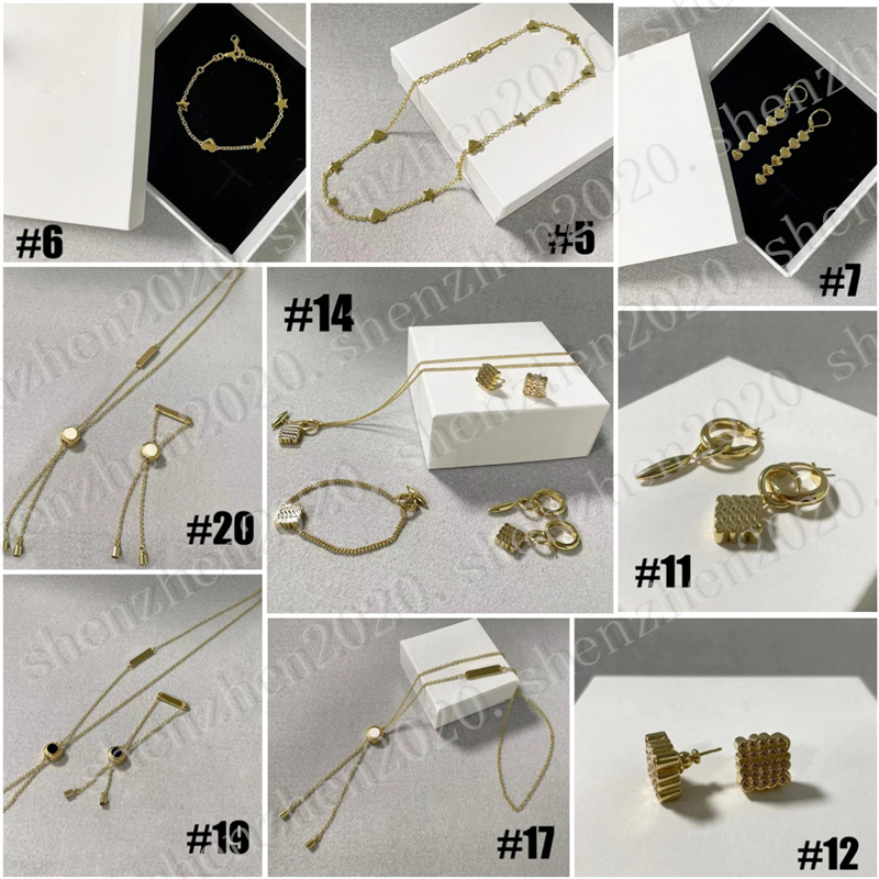 Fashion Women's Necklace Bracelet Earrings Earbuds with Gift Box Gifts for Women