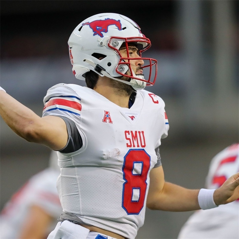 SMU Mustangs Football Jersey 20 Chris Adimora 18 Teddy Knox 71 Logan Parr 72 Caleb Johnson 82 RJ Maryland 3 Romello Brinson 41 Stephon Wright Top
