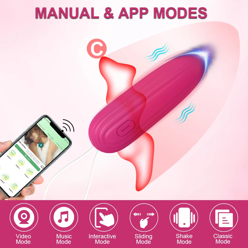Adult Toys Bluetooth App Bullet Vibrator for Women Clit Stimulator Wireless Remote Pantie Mini Vibrating Love Egg Adults Female Sex Toy 231117
