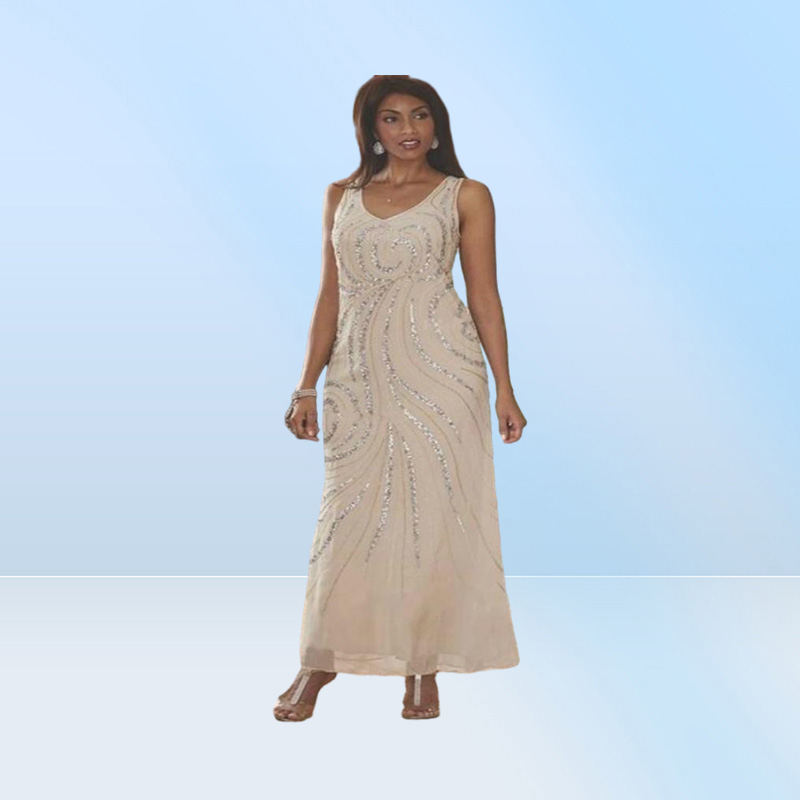 Elegant MOTHER of the Bride Dresses with Jacket Beading Sequins Wedding Guest Gowns Ankle Length Plus Size MOTHER039s Dres