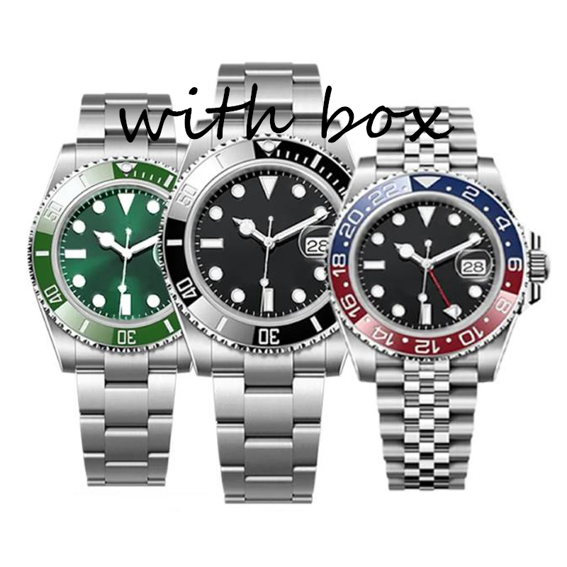 Luxury Designer aaa watch 2813 Men's automatic mechanical ceramic watch 40mm all stainless steel glider buckle swimming watch sapphire luminous watch montre de luxe