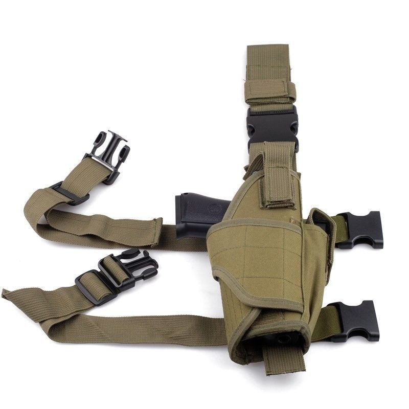 Outdoor Bags Tornado Thigh Cover CS Field Gun Cover Camo Tornado Gun Cover Multi functional Quick Pull Waist Cover 221207