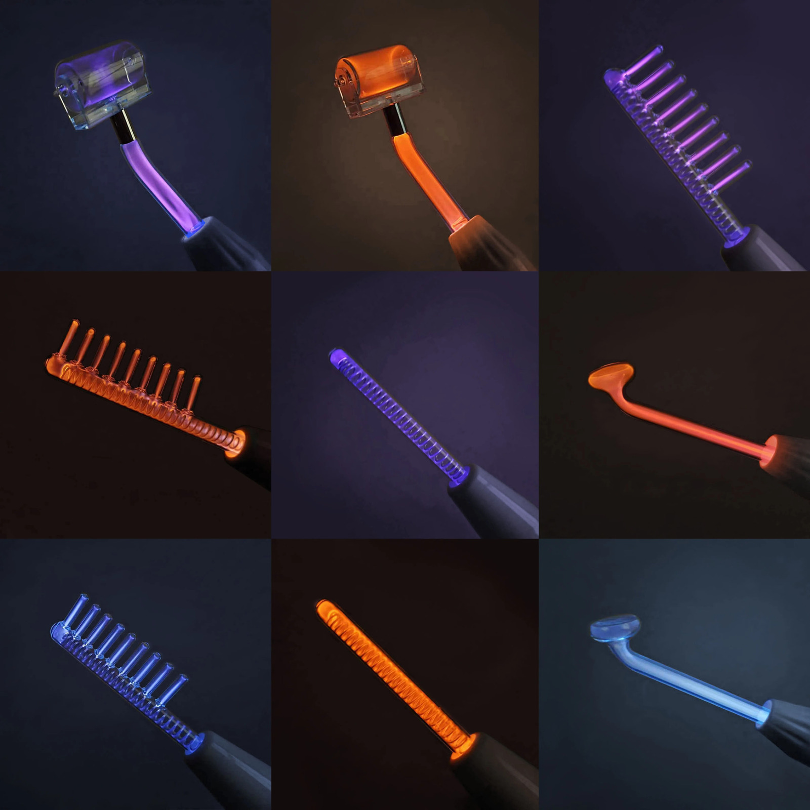 Face Care Devices 4 types High Frequency Electrotherapy Glass Nozzle Attachment Tubes for Face Massager Face Acne Spot Remover 231030