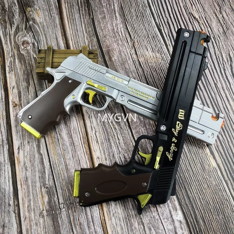 DMC Dante Gun Ebony Ivory White Revolvers Toy Gun Guns Prop 1:1 Cosplay Sword Role Play Model Gift Rubber No Shooting