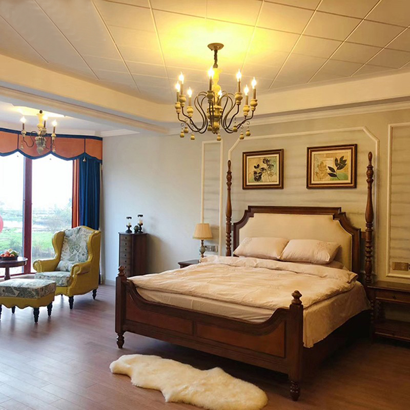 vintage country chandelier retro creativity lighting tree branch lights Village rustic wrought iron chandelier Restaurant F9078