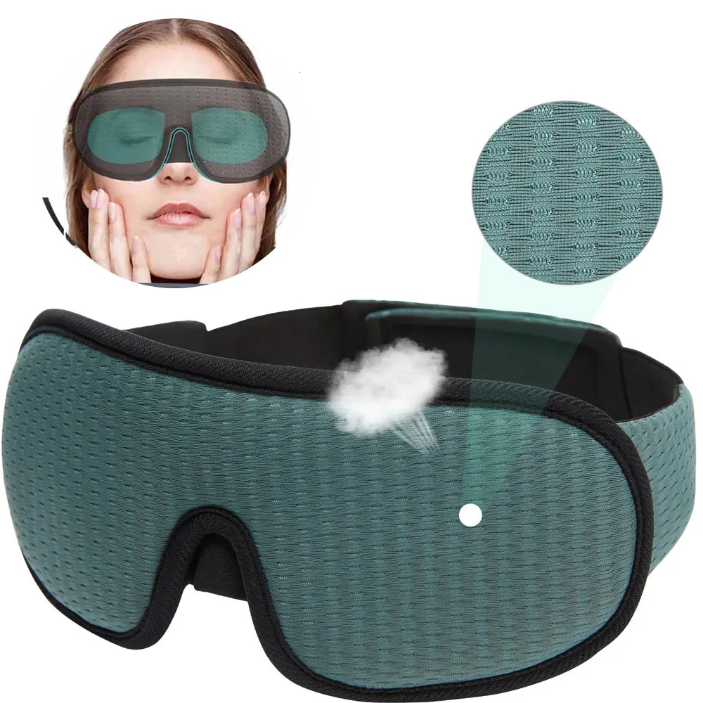 Sleep Masks 3D Sleeping Eye Mask Block Out Light Soft Padded Travel Shade Cover Rest Relax Sleeping Blindfold Eye Cover Sleep Mask Eyepatch 231030