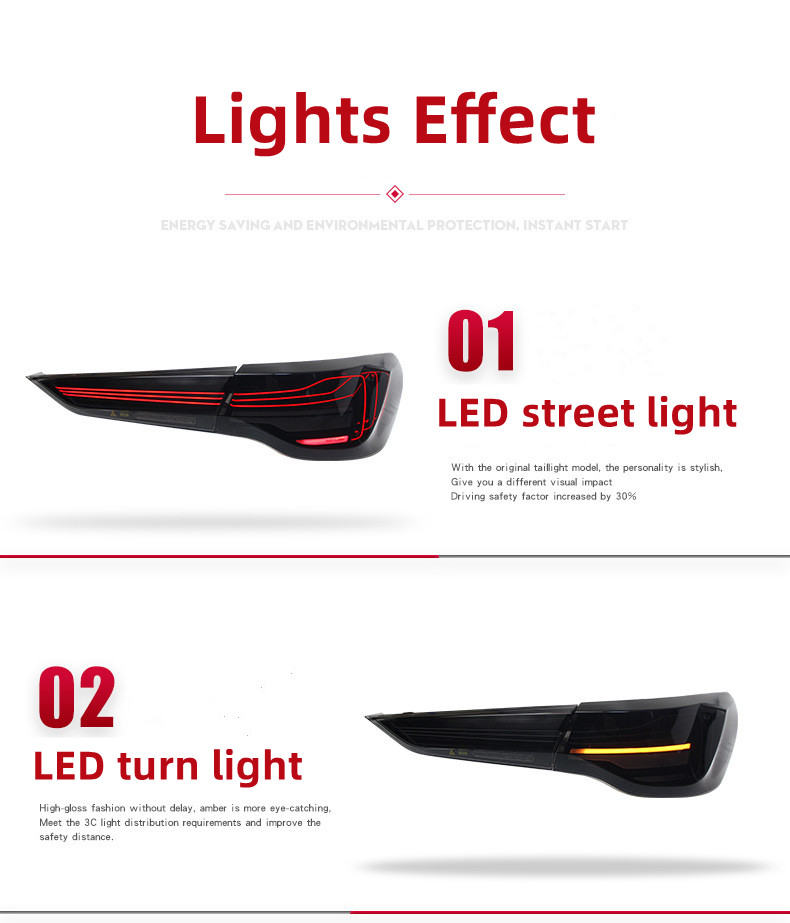 Full LED Taillight for BMW 4 Series M4 CSL 20 20-2023 Dynamic Smoke LED Tail Lamp LED DRL Signal Brake Reverse Lights