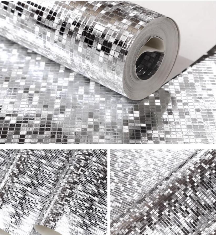 Gold 3D wallpaper personality simple restaurant clothing haircut wallpaper waterproof roll wallpapers