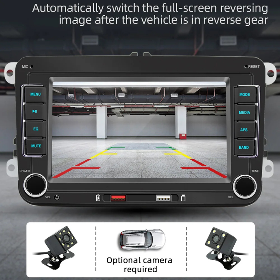 7 inch 2 Din Car Ra GPS MP5 Player Android Auto Carplay For 7 C251017
