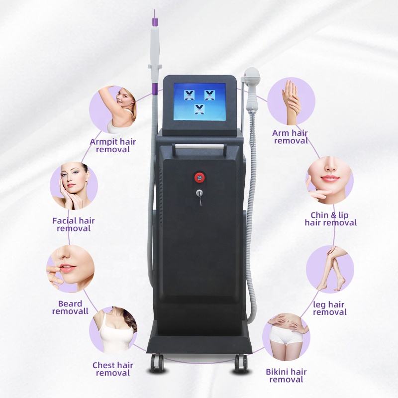 Professional picosecond laser nd yag tattoo removal 755 810 1064 nm diode laser depiladora 3 wavelength 808nm hair removal machine