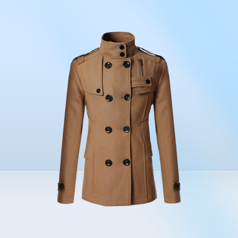 Men039s Wool Coat Winter Jacket Man Long Section Overcoat Trench Coat Fashion Casual Winter Parka Puimentiua FF9355951