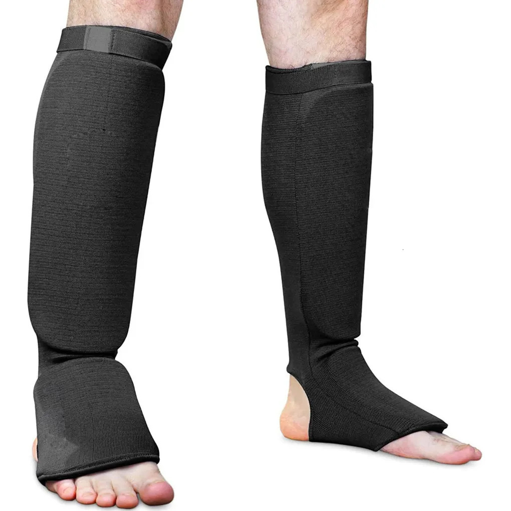 Protective Gear Taekwondo Leg Protector Breathable Foot Socks Child Lightweight Boxing Karate Equipment Black M 231030