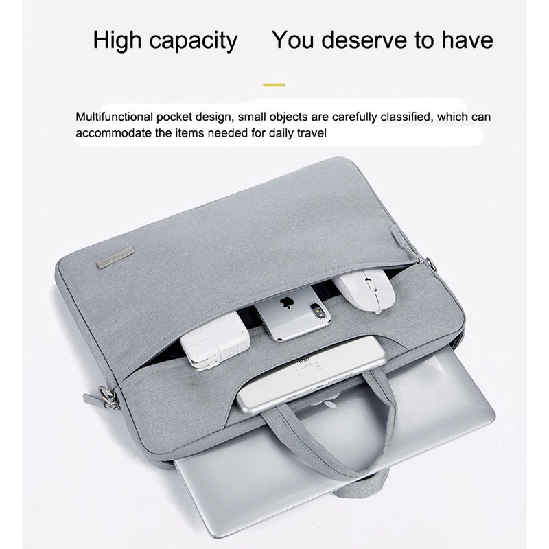 Laptop Bags Laptop Bag 11 12 13 14 15 Inch Waterproof Notebook Pack for Air Pro Dell Computer Shoulder Handbag Briefcase Bags 231030