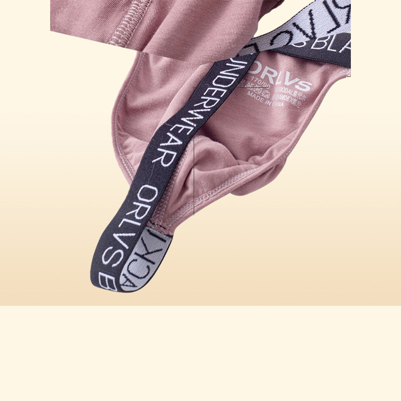 Underpants OR Gstrings Breathable Males Thongs Independent Codpiece Tagless Label Inside Printed Antihemming Pants Mens Soft 6875230