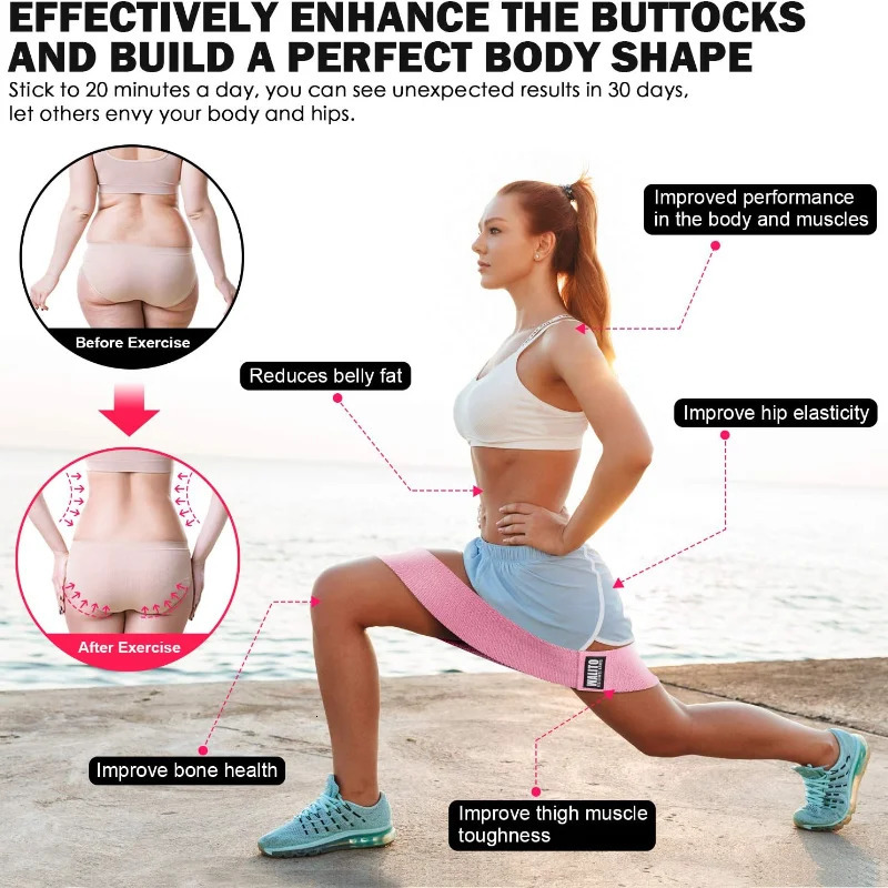 Resistance Bands for Legs and Butt Exercise Set Booty Hip Wide Workout Sports Fitness Equipment 231030
