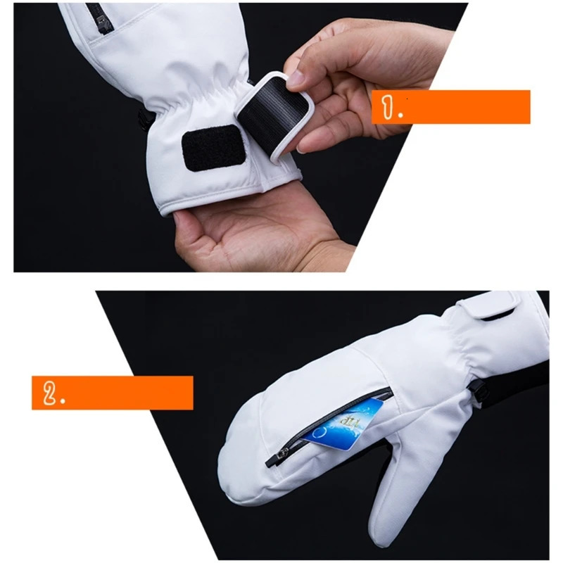 Ski Gloves Waterproof Snowboard Gloves Touch-Screen Ski Mittens Thermal Thick Ski Gloves 231030