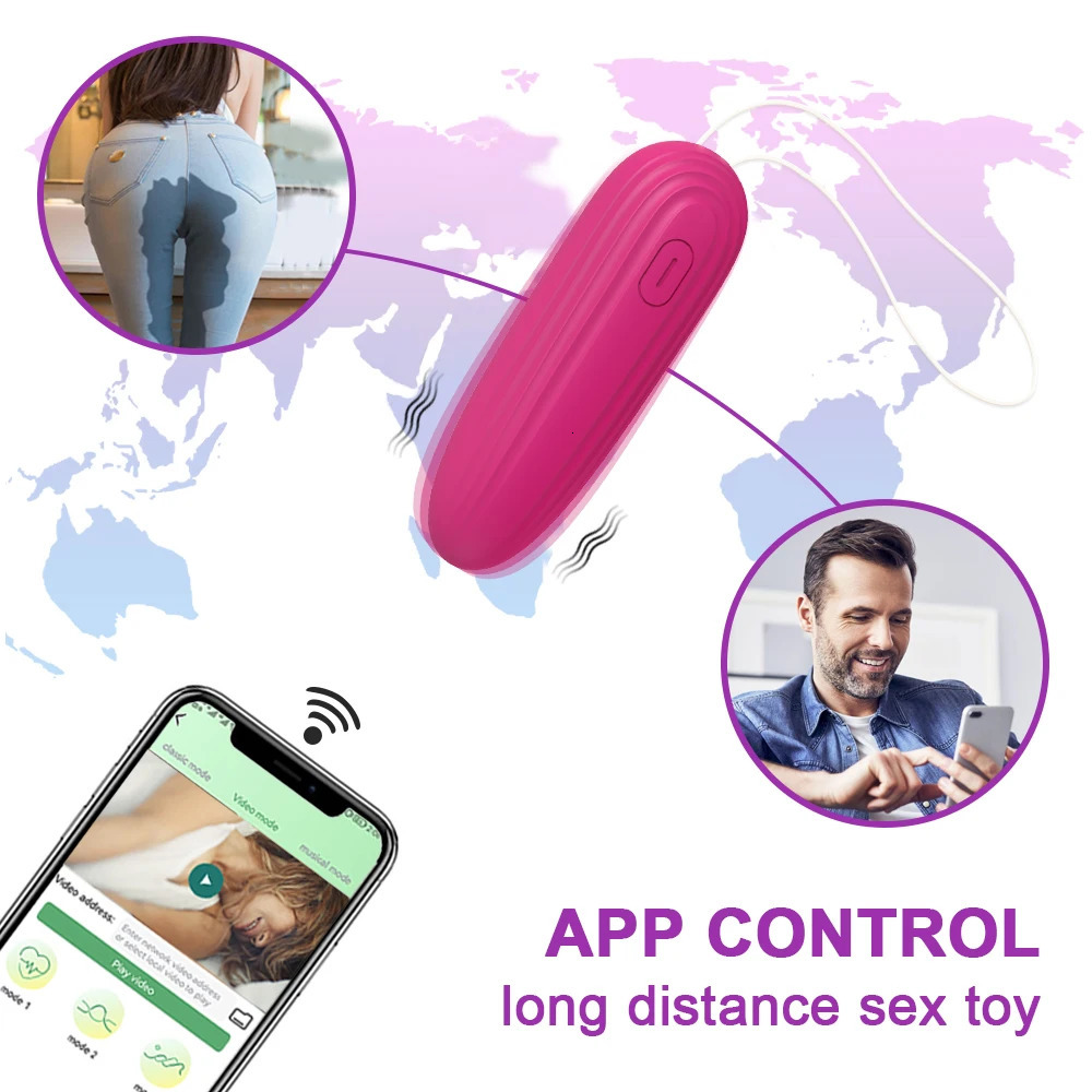 Adult Toys Bluetooth App Bullet Vibrator for Women Clit Stimulator Wireless Remote Pantie Mini Vibrating Love Egg Adults Female Sex Toy 231117