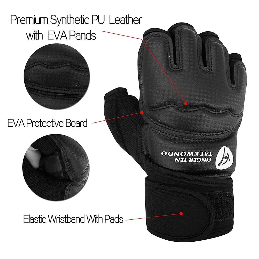 Protective Gear Taekwondo Sparring Palm Gloves Knee Protector Set Shin Guard Men Fight Boxing MMA Adult Children Black Karate Uniform Judo 231030