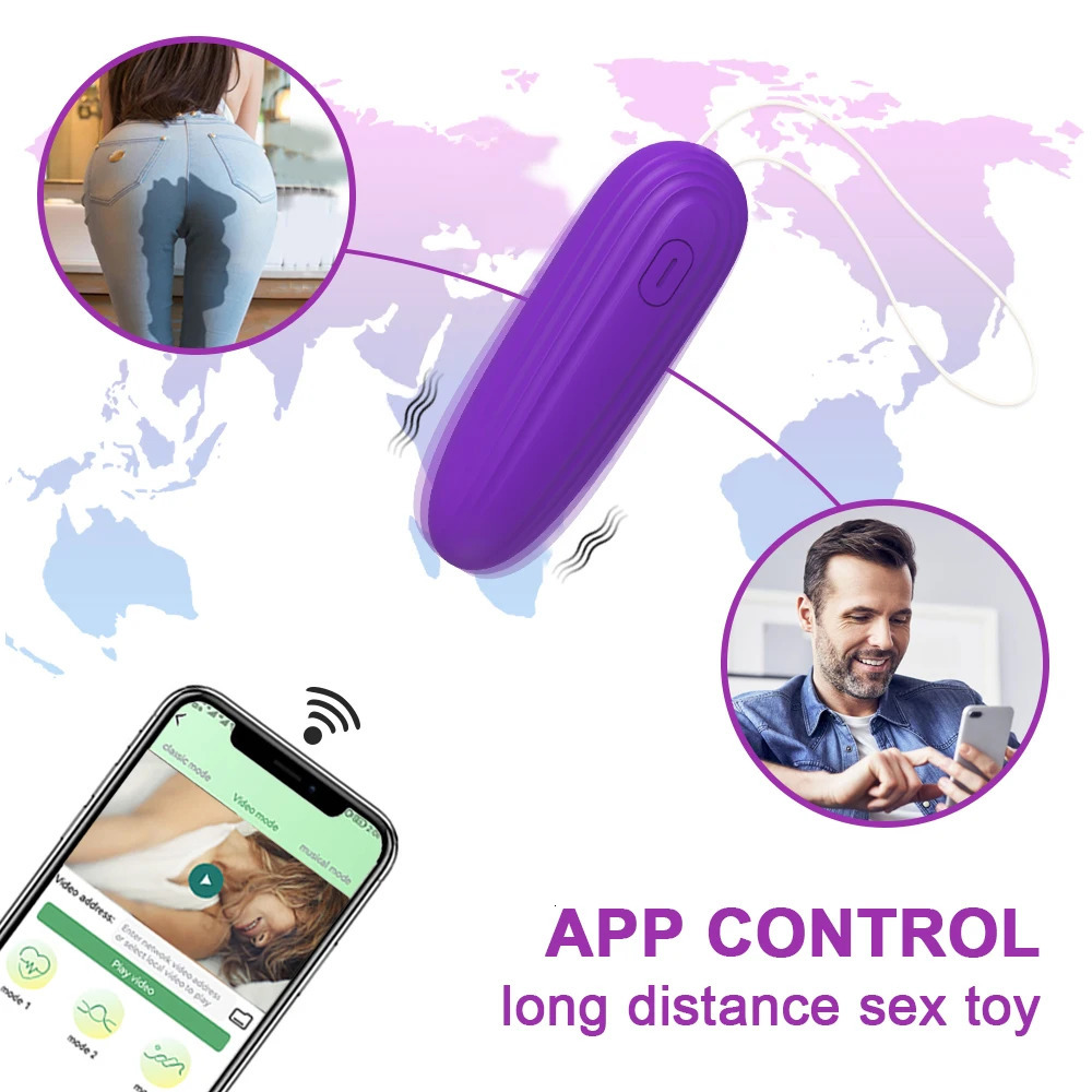Vibrators Bluetooth App Mini Bullet Vibrator for Women Clit Stimulator Wireless Remote Pantie Vibrating Love Egg Female Sex Toy for Adults 231116