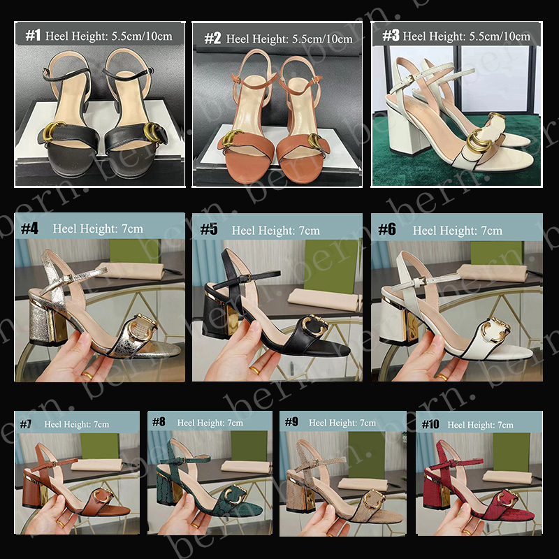Premium Quality Fashion Women's High Heels Sandals 5.5cm/7cm/10cm for Summer Open Toe Sandals